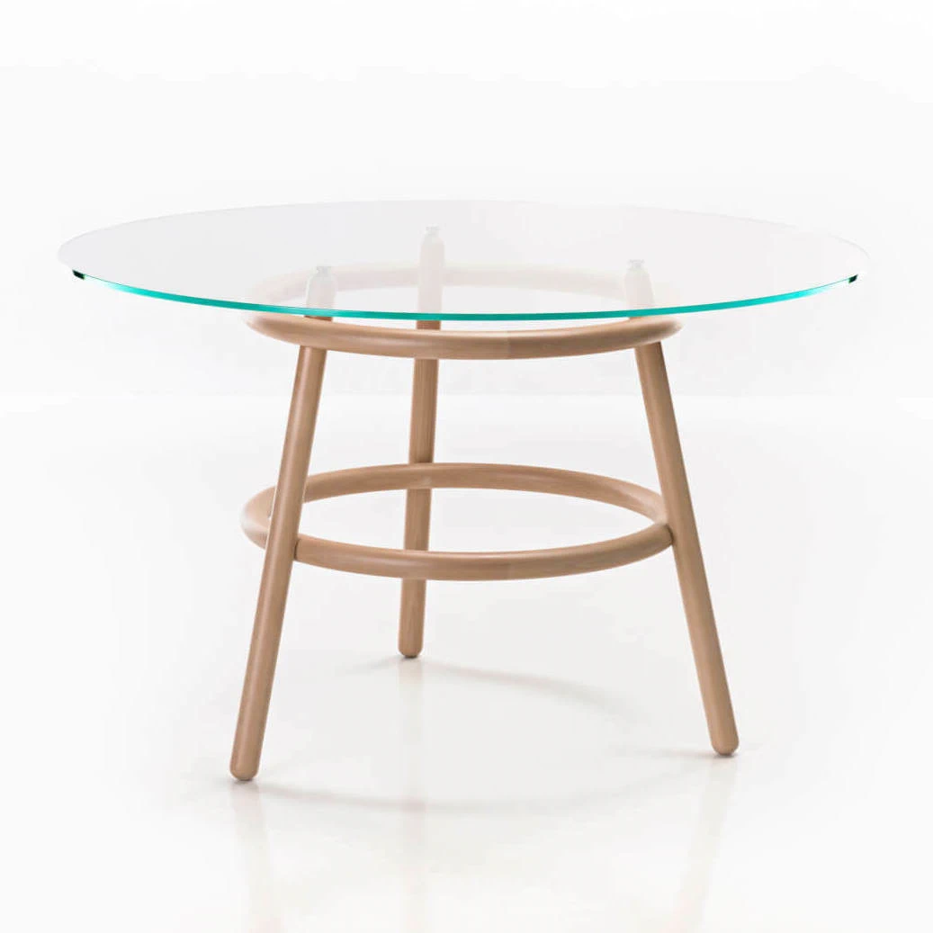 Стол Magistretti 03 02 — Gebruder Thonet Vienna, стекло