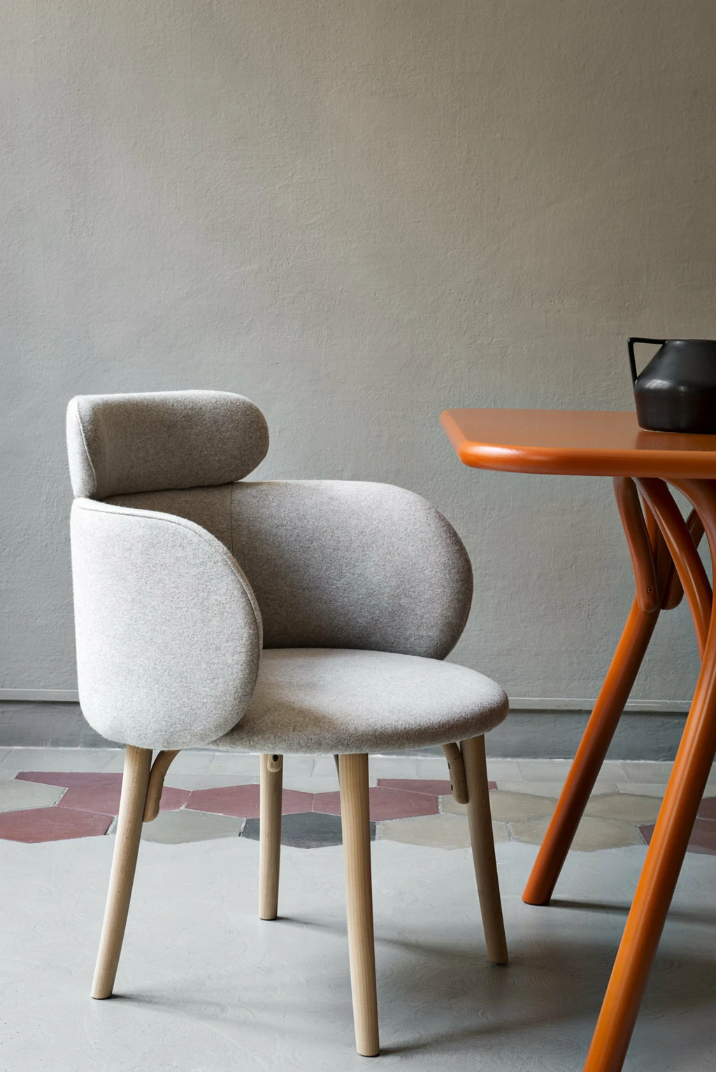 Кресло Malit — Gebruder Thonet Vienna, ткань, фото 3