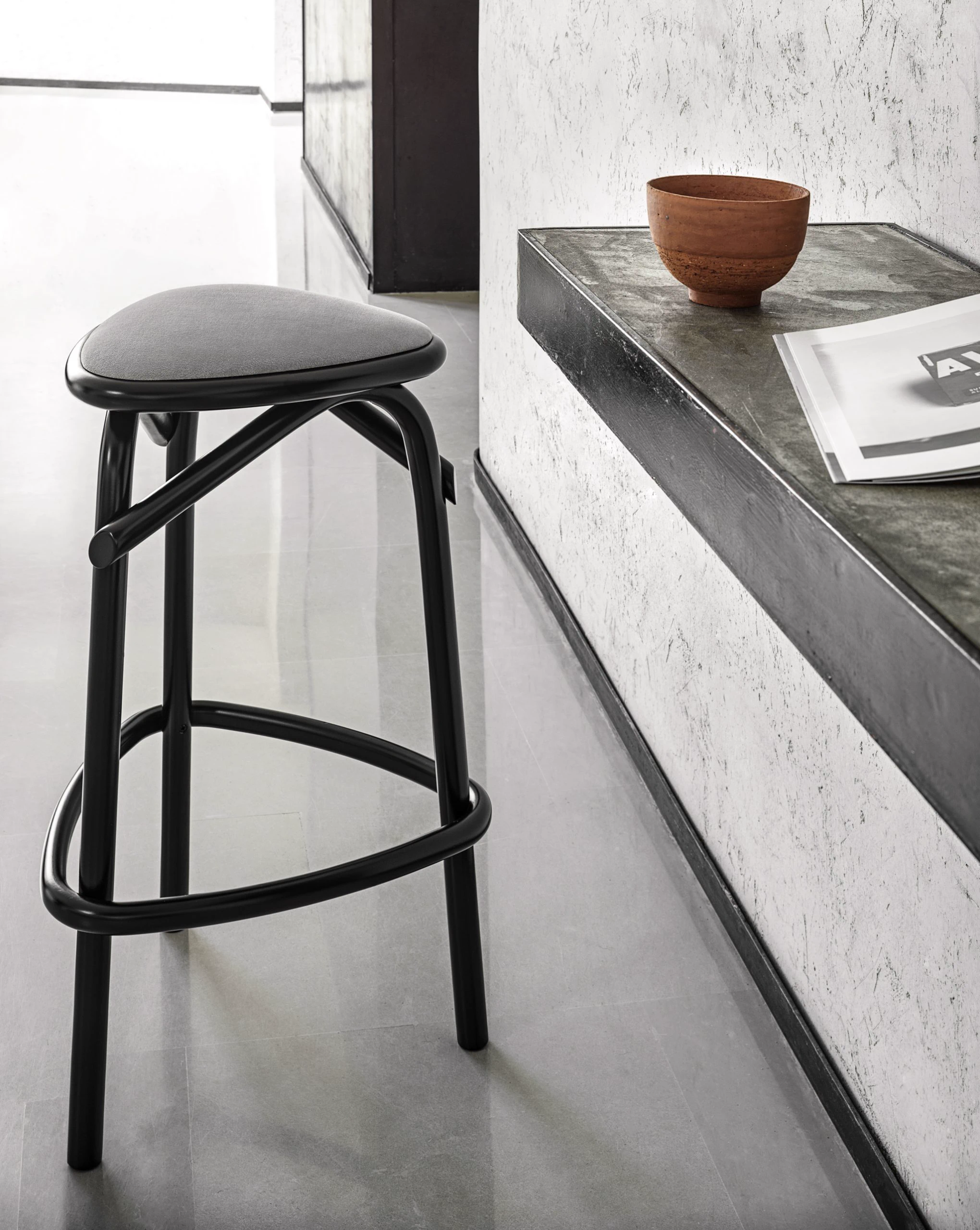 Барный стул Trio — Gebruder Thonet Vienna, дерево, фото 6