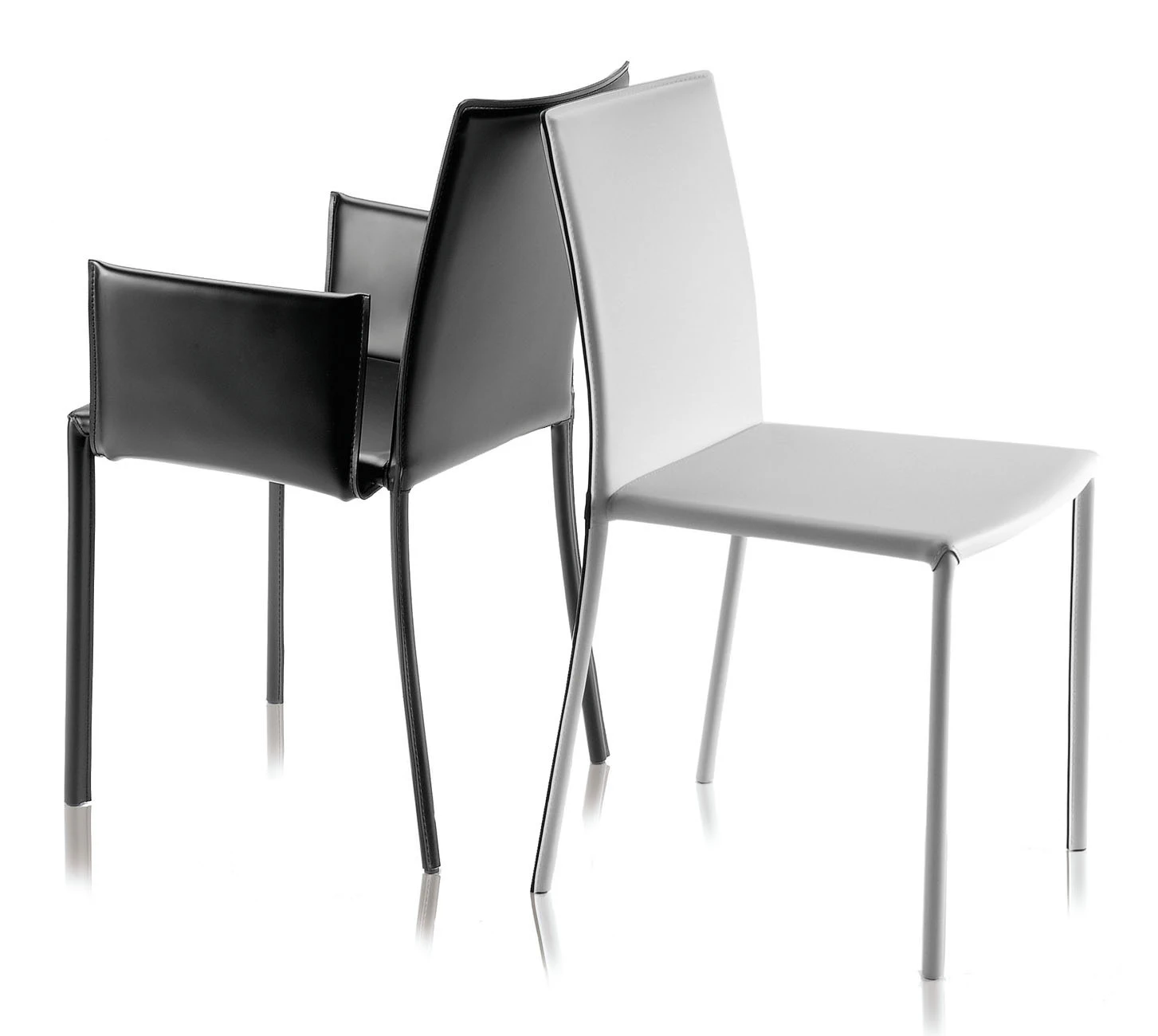 Барный стул Twiggy — Gebruder Thonet Vienna, кожа, фото 2