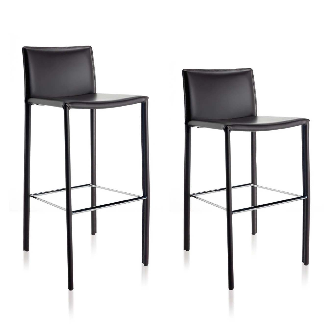 Каркас и наполнение: металл. Современный дизайн Барный стул Twiggy — Gebruder Thonet Vienna, кожа