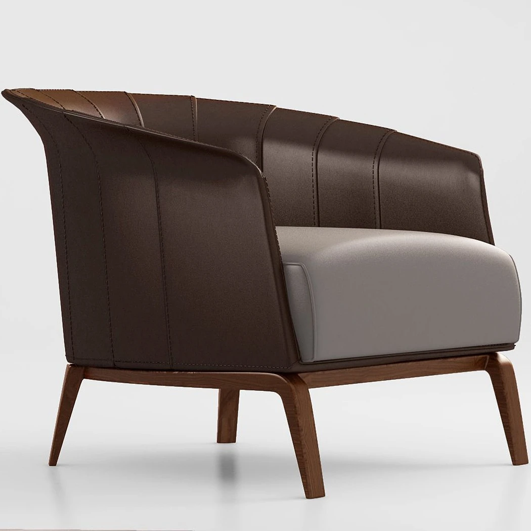 Кресло Aura — Giorgetti, кожа