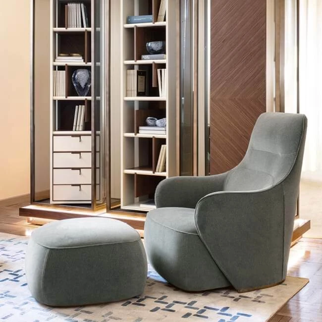 Кресло Caddy — Giorgetti, кожа, фото 4