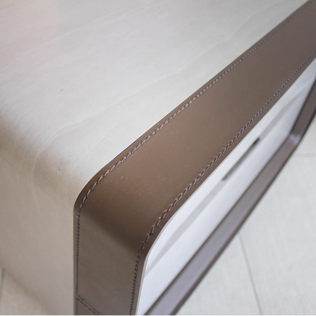 Прикроватная тумбочка Frame — Giorgetti, кожа, фото 5