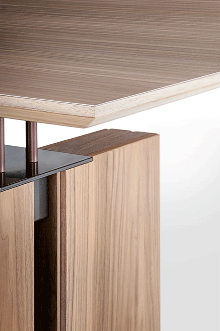 Каркас и наполнение: дерево. Современный дизайн Стол G-Code Table — Giorgetti, мрамор, фото 3
