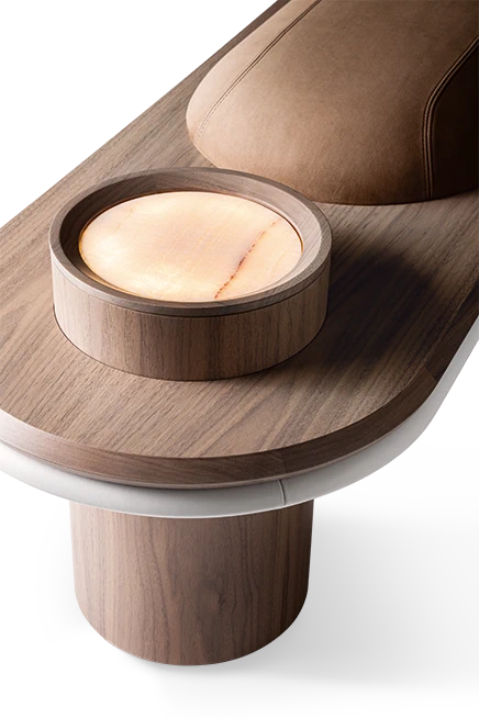 Скамья Liz-bench — Giorgetti, кожа, фото 2