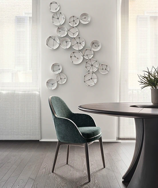 Стул Lunaria — Giorgetti, кожа, фото 3