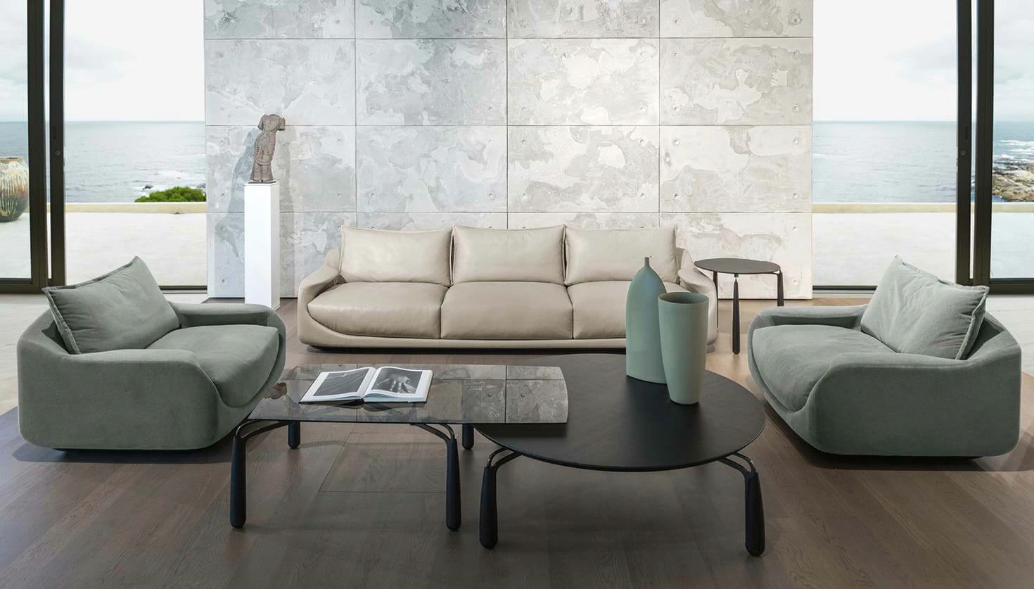 Диван Martini — Giorgetti, кожа, фото 4