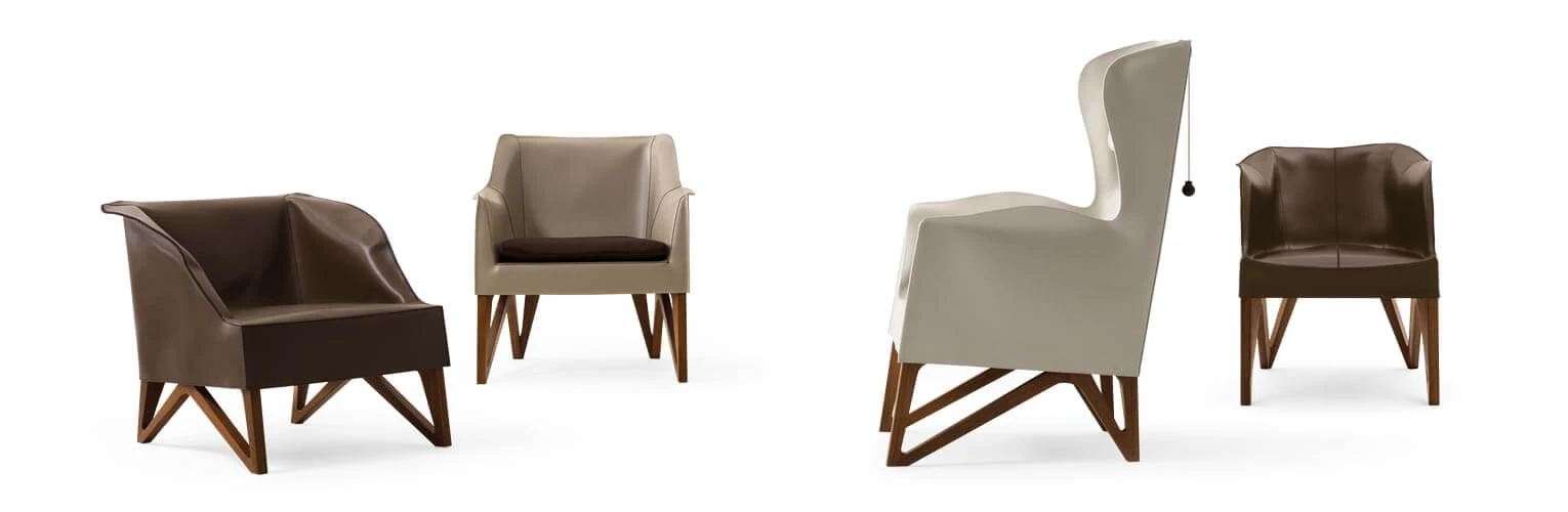 Кресло Mobius — Giorgetti, кожа, фото 4