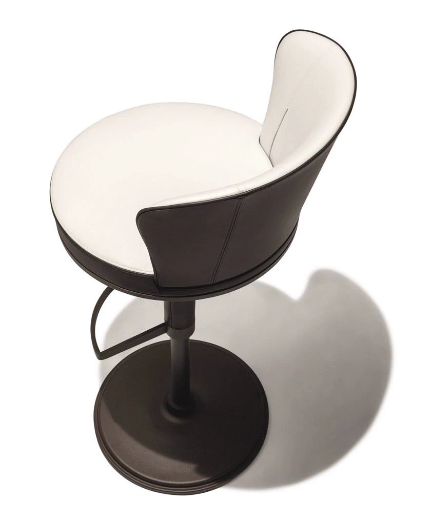 Барный стул Ode — Giorgetti, кожа, фото 2