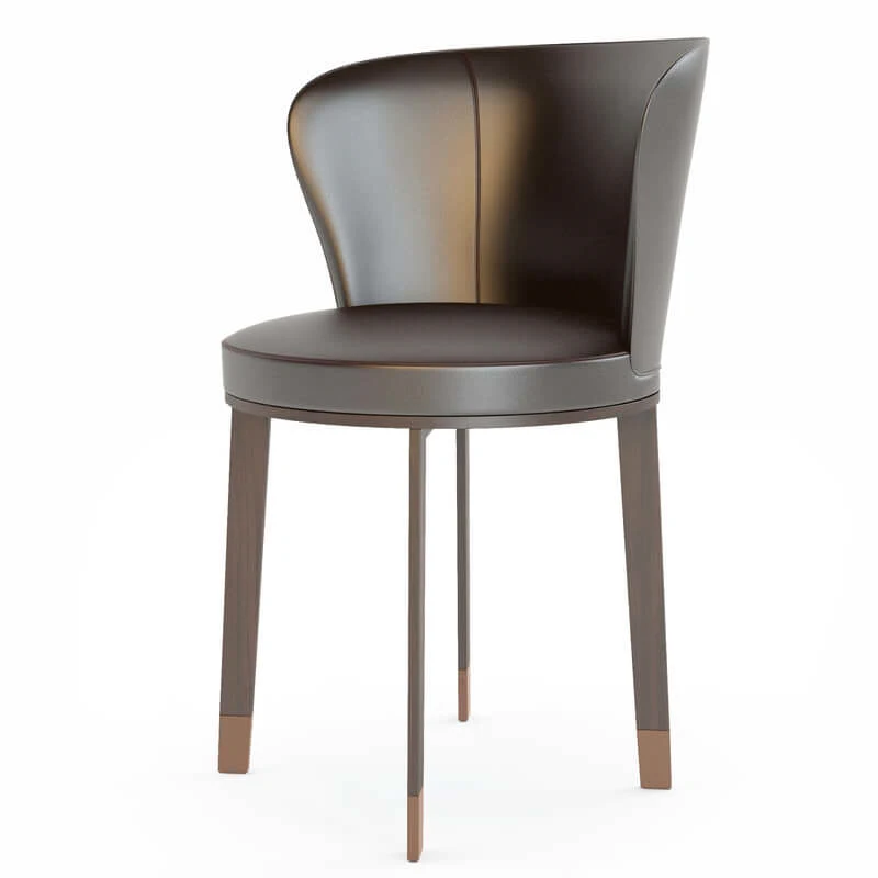 Стул Ode — Giorgetti, кожа, фото 2