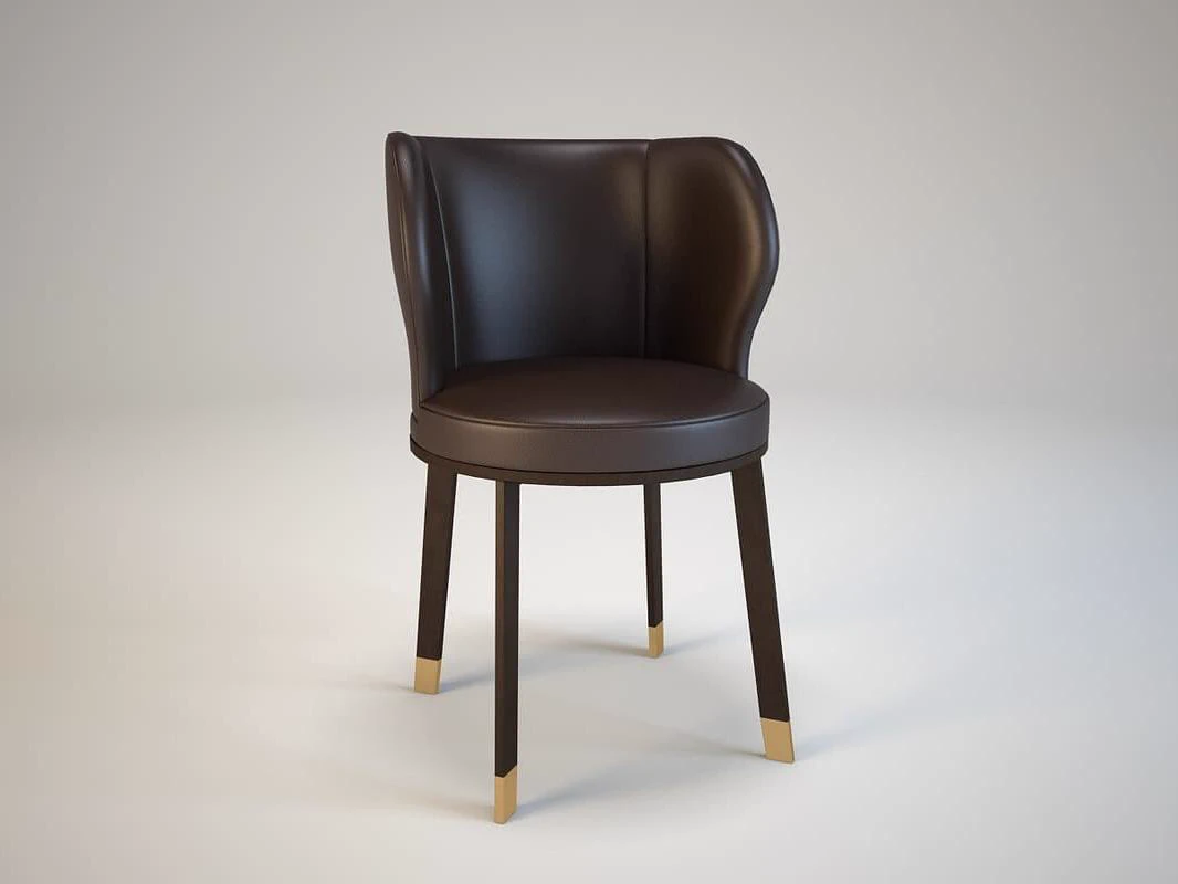 Стул Ode — Giorgetti, кожа, фото 4