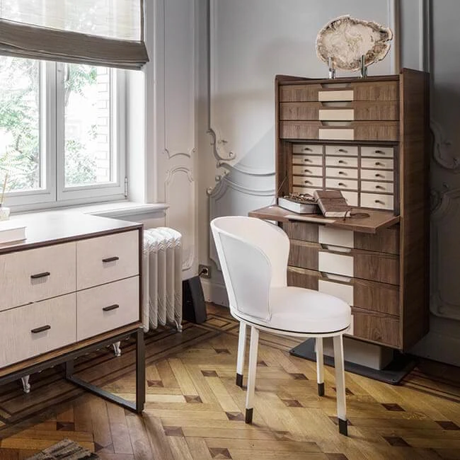 Стул Ode — Giorgetti, кожа, фото 5