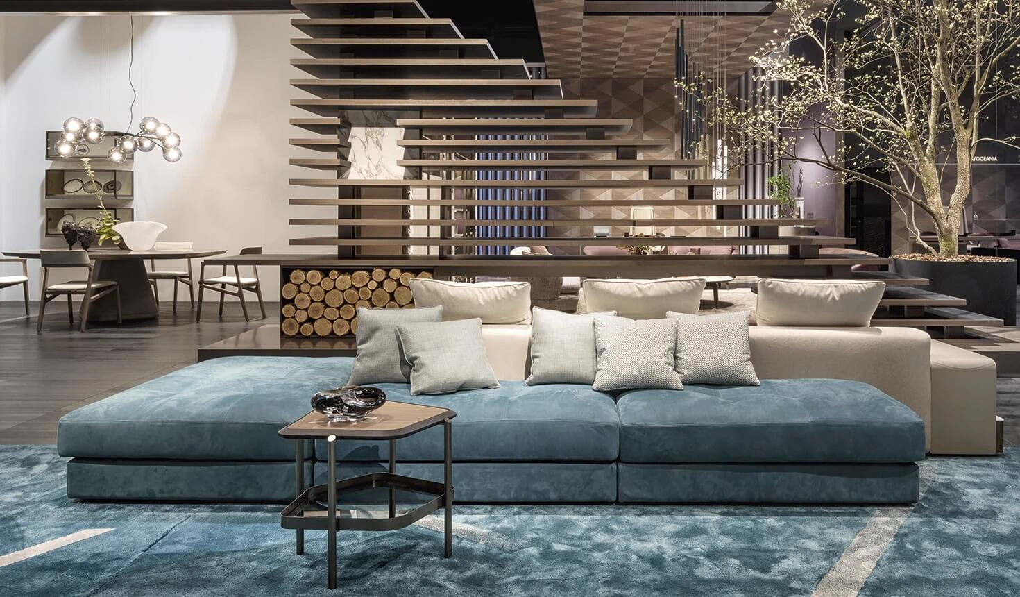 Модульный диван Skyline — Giorgetti, кожа, фото 6