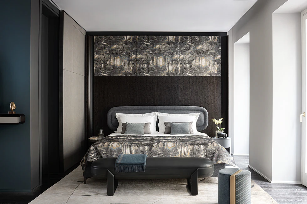 Кровать Vibe — Giorgetti, кожа, фото 5
