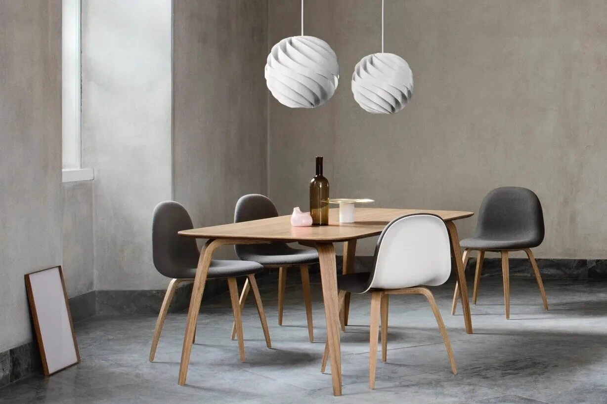 Каркас и наполнение: дерево, металл. Современный дизайн Стул Gubi 3d Dining Chair — Gubi, ткань, фото 4