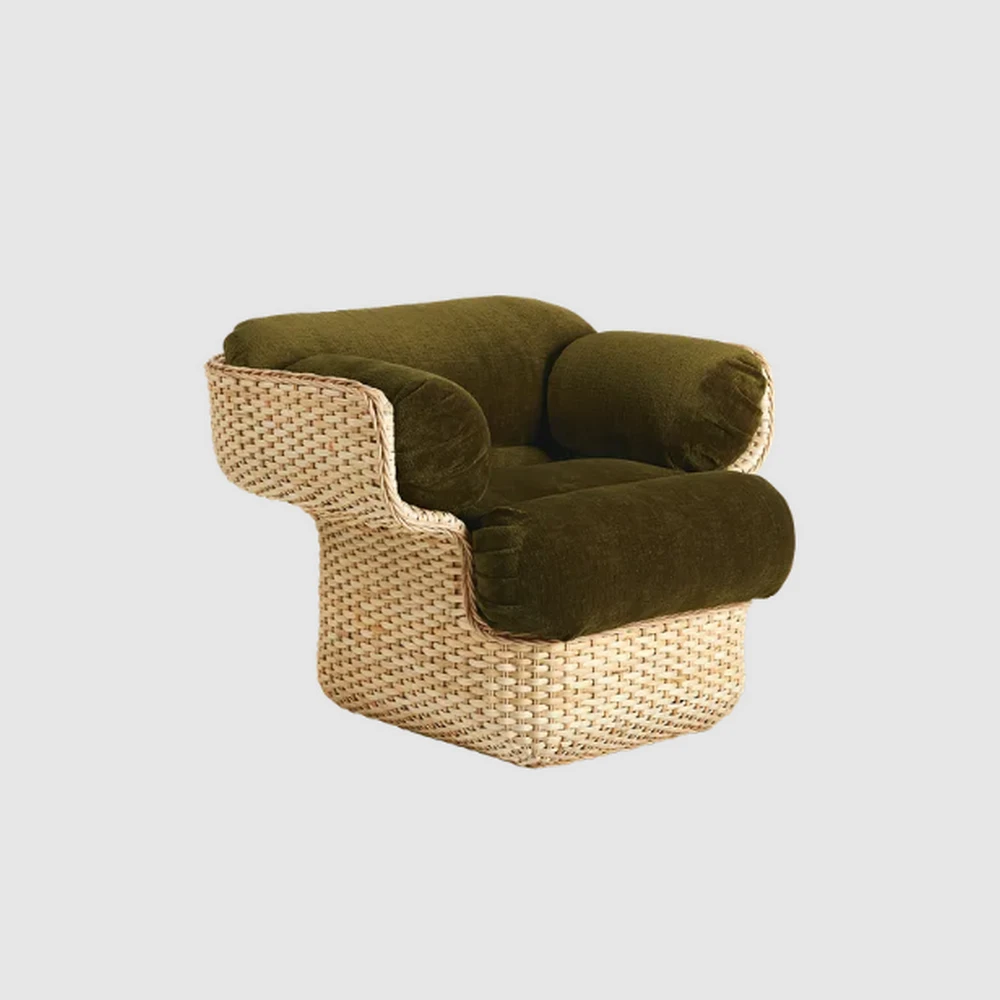Кресло Basket Lounge — Gubi, ткань