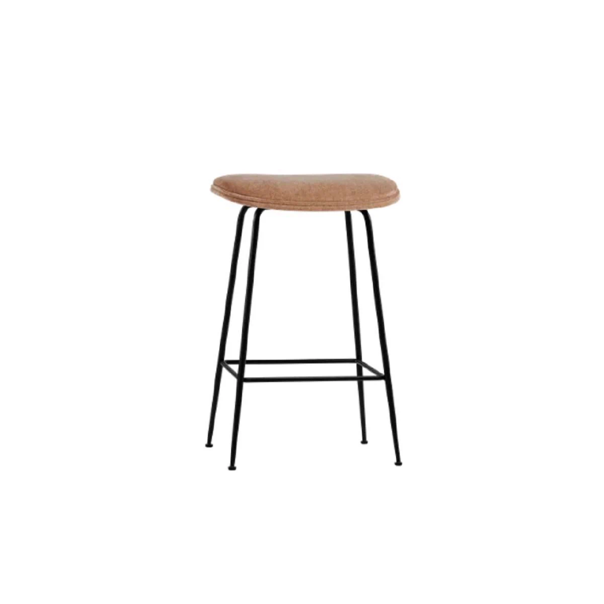 Каркас и наполнение: металл. Современный дизайн Барный стул Beetle Counter Stool — Gubi, ткань