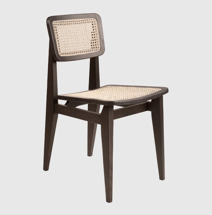 Каркас и наполнение: дерево. Современный дизайн Стул C-Chair - French Cane — Gubi, дерево, фото 2