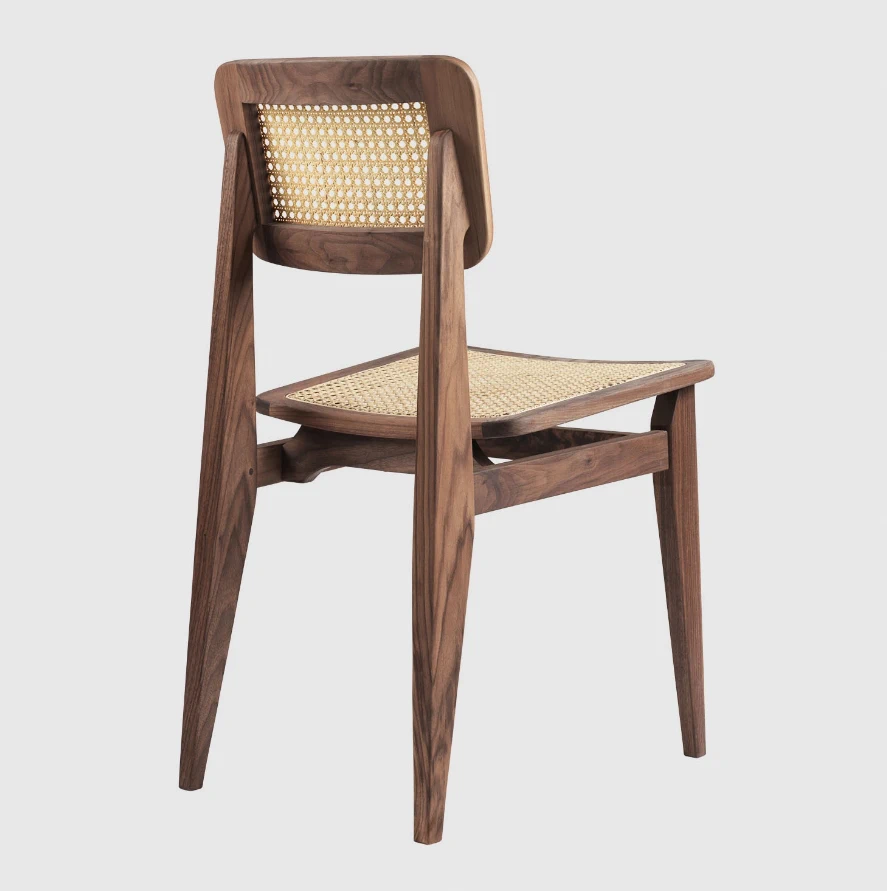 Каркас и наполнение: дерево. Современный дизайн Стул C-Chair - French Cane — Gubi, дерево, фото 3