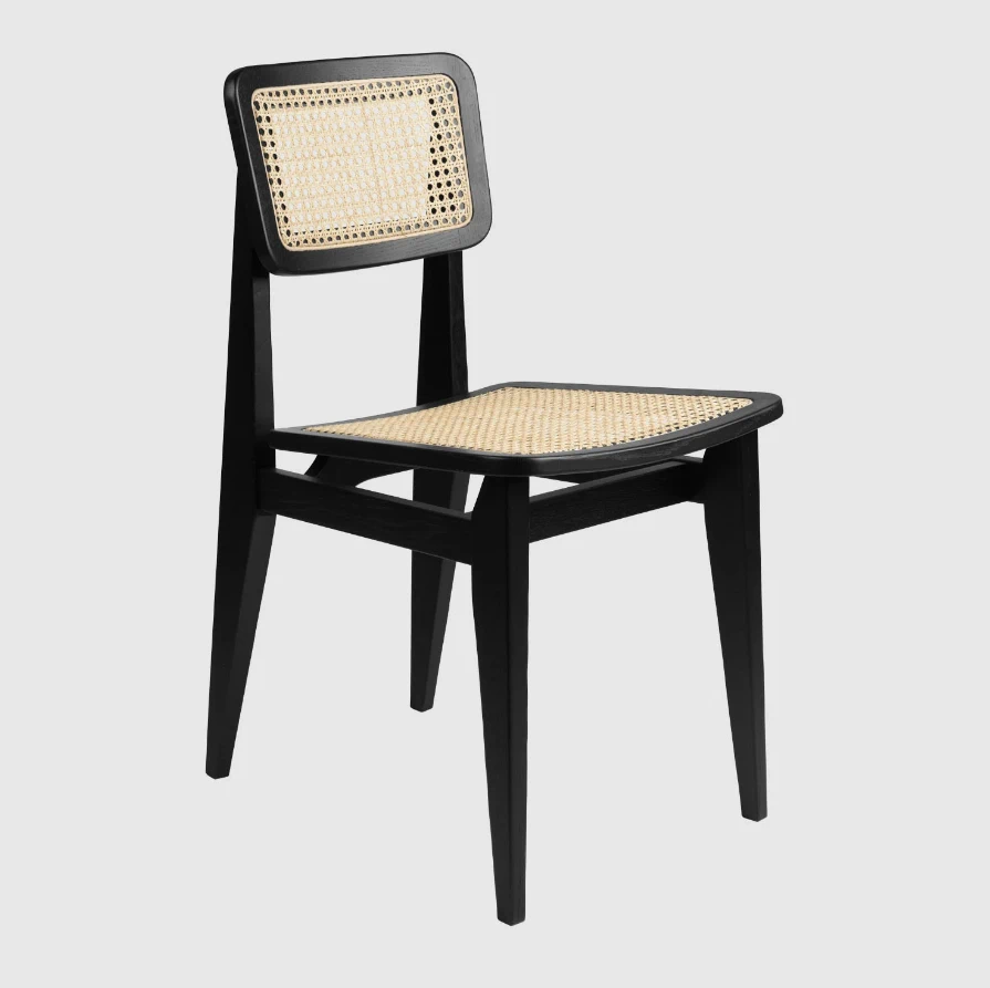 Каркас и наполнение: дерево. Современный дизайн Стул C-Chair - French Cane — Gubi, дерево, фото 5