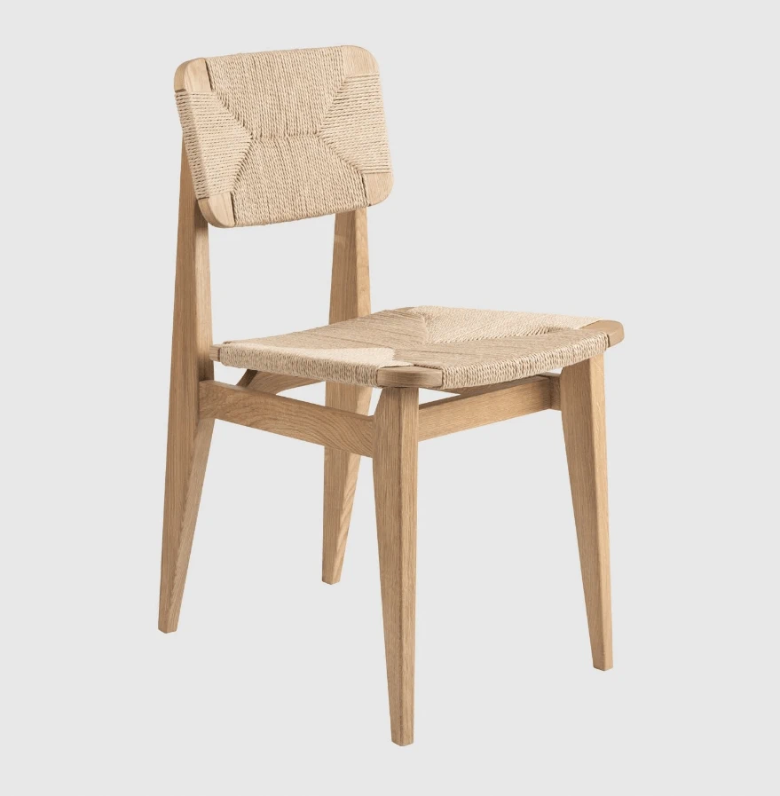 Каркас и наполнение: дерево. Современный дизайн Стул C-Chair Paper Cord — Gubi, дерево, фото 4