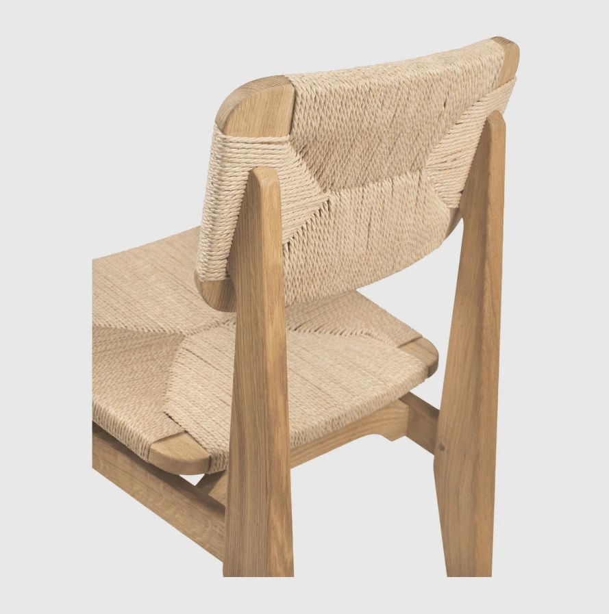 Каркас и наполнение: дерево. Современный дизайн Стул C-Chair Paper Cord — Gubi, дерево, фото 5