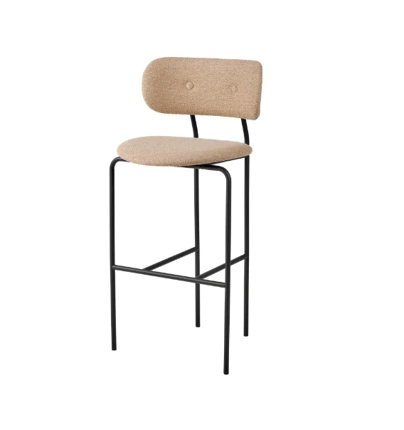Барный стул Coco Bar Chair — Gubi, бархат, фото 4