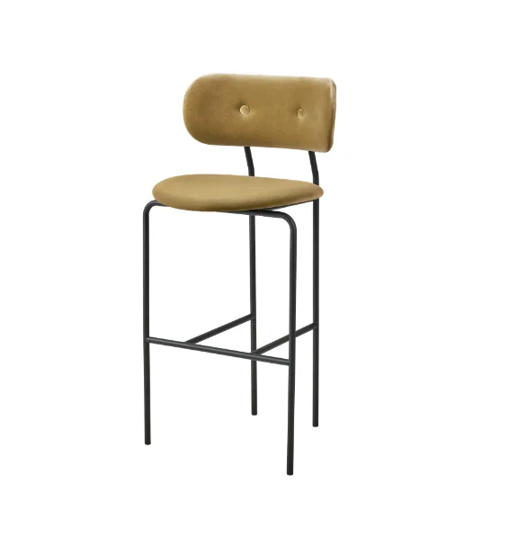 Барный стул Coco Bar Chair — Gubi, бархат, фото 6