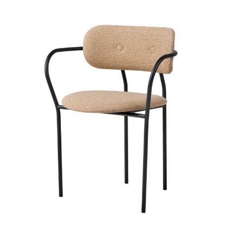 Современный дизайн Стул Coco Dining Armchair — Gubi, бархат, фото 4
