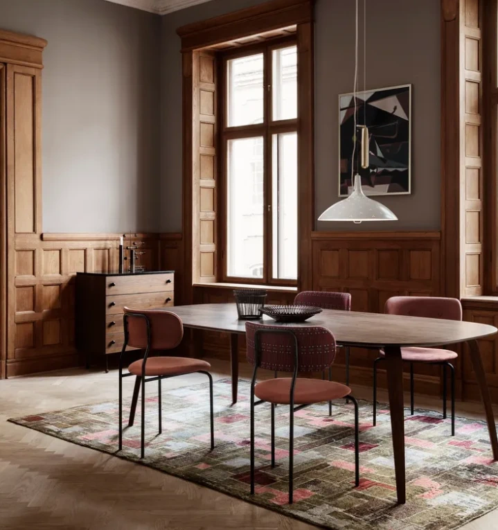 Стул Coco Dining Chair — Gubi, бархат, фото 4