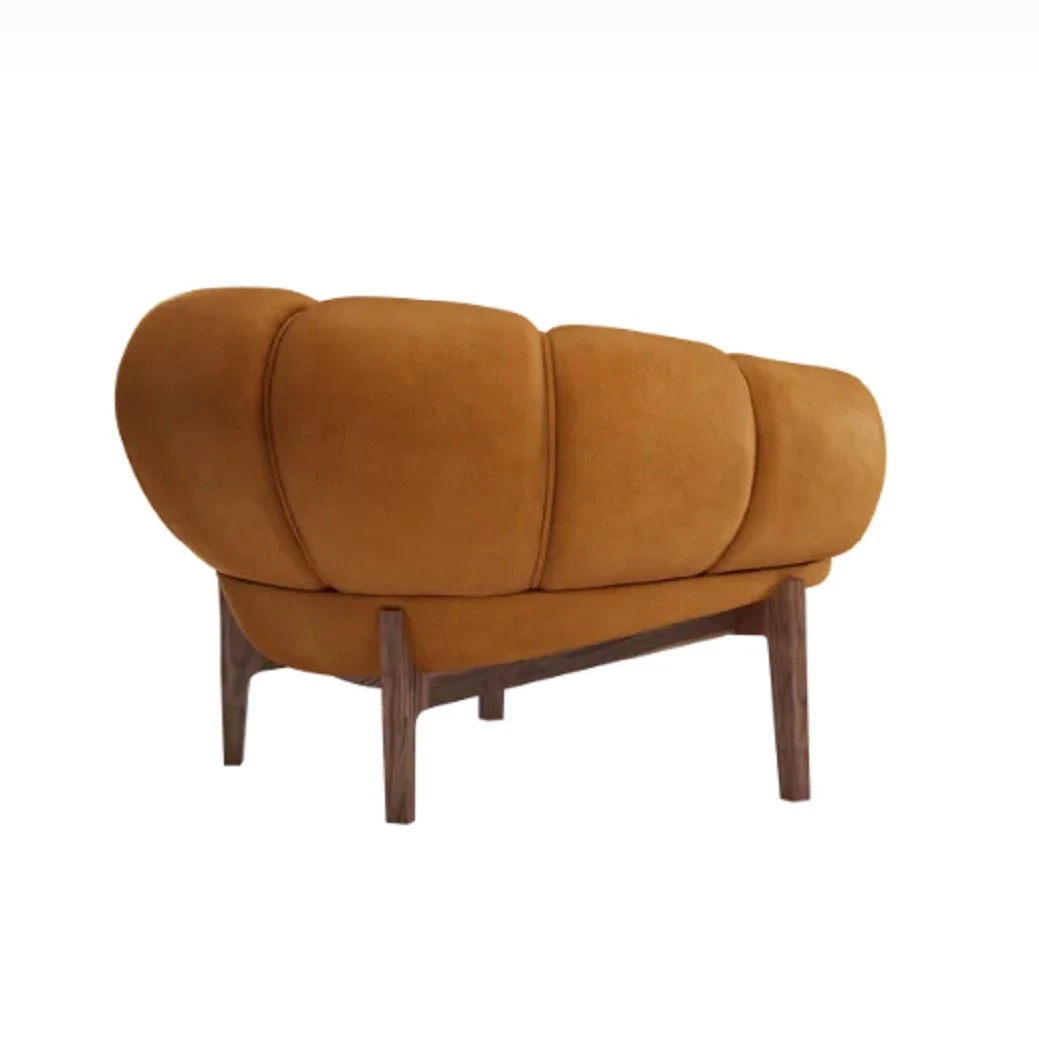 Кресло Croissant Lounge Chair — Gubi, кожа, фото 2