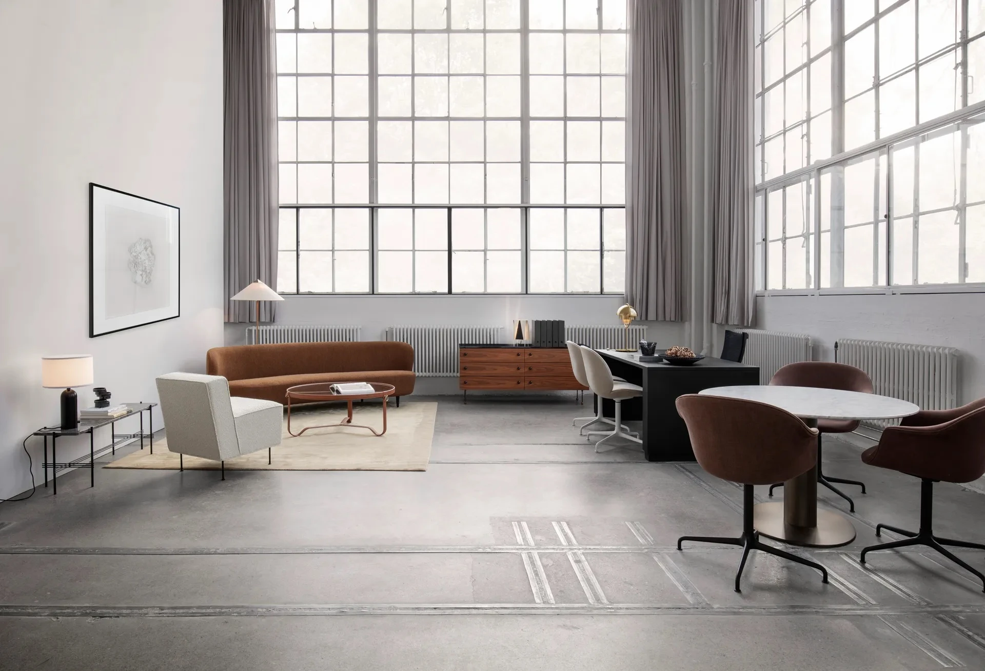 Кресло Modern Line Lounge Chair — Gubi, ткань, фото 3
