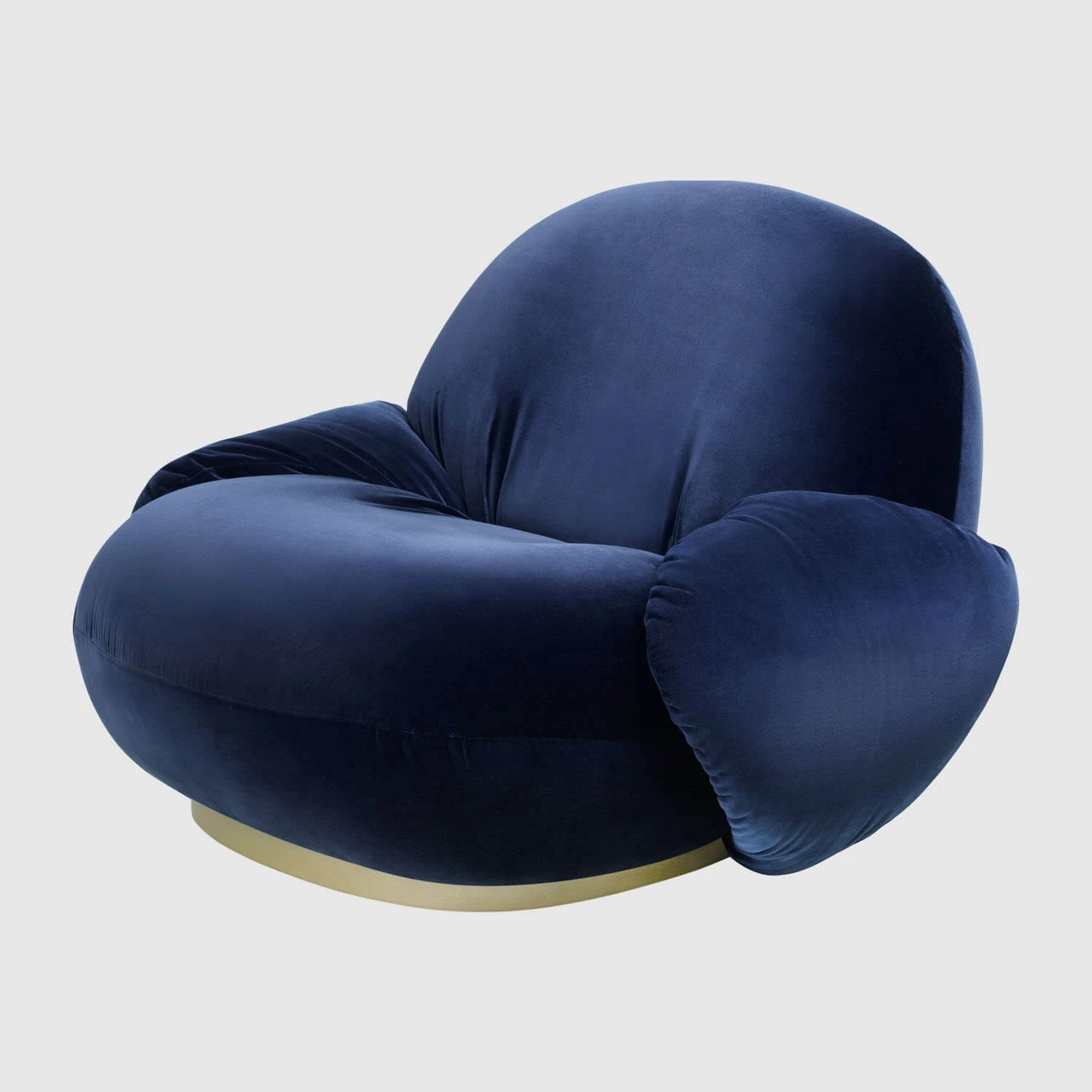 Кресло Pacha Lounge with armrest — Gubi, ткань, фото 3