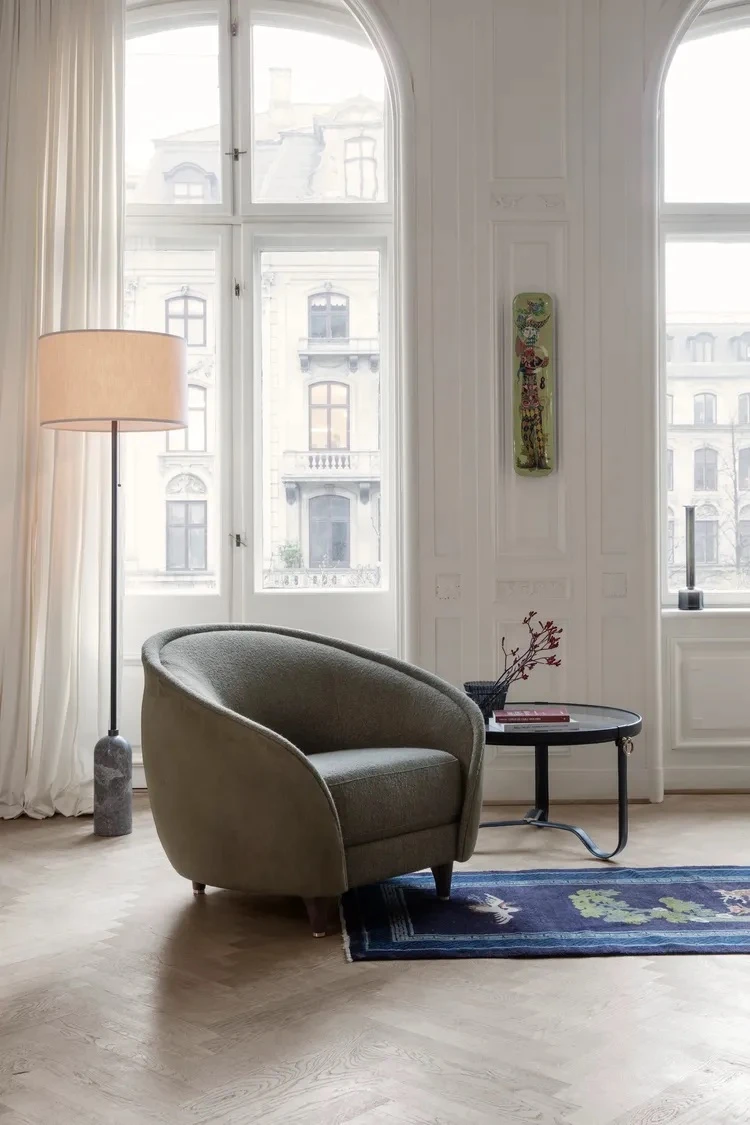 Кресло Revers Lounge Chair — Gubi, ткань, фото 4