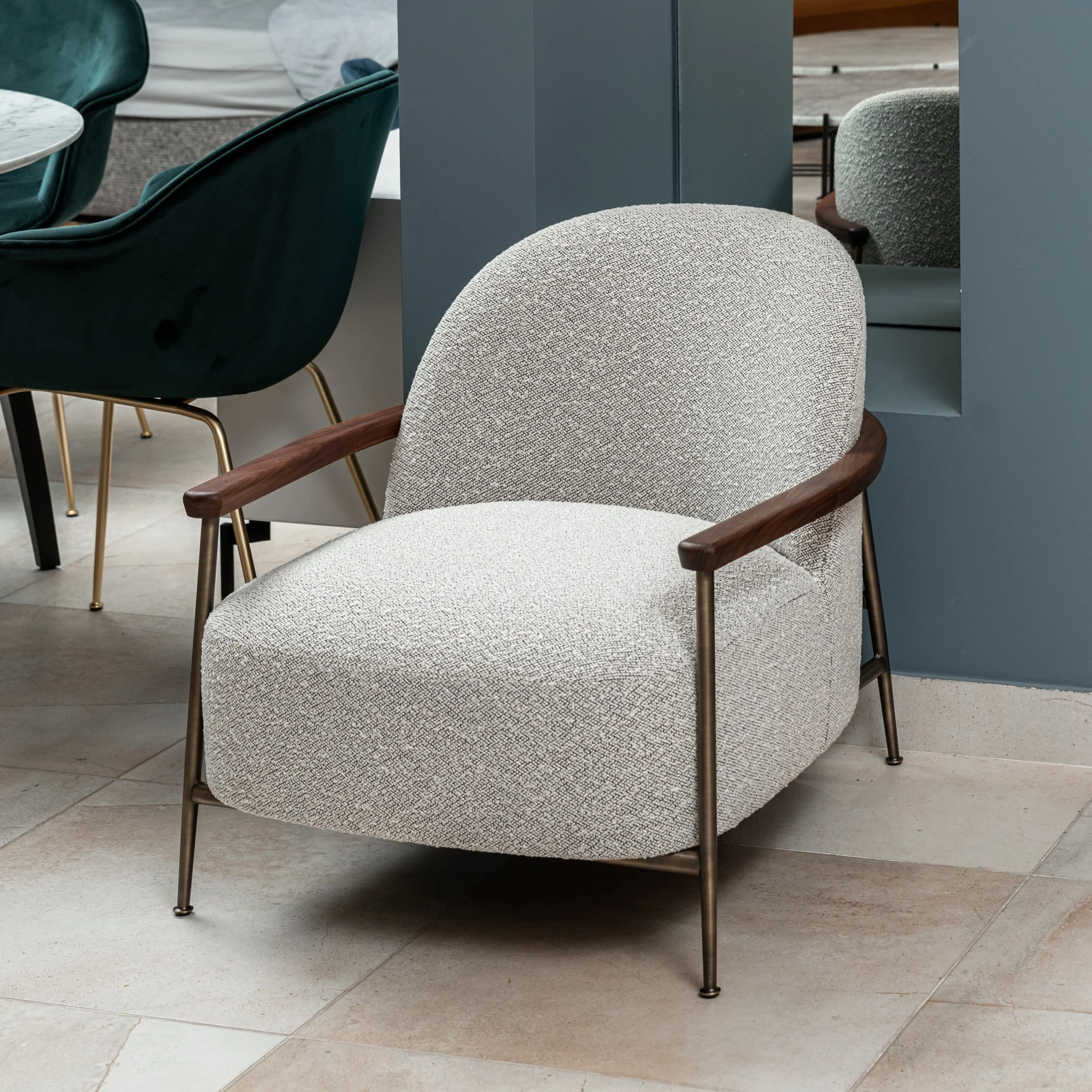 Кресло Sejour Zero, Kvadrat Sahco — Gubi, ткань, фото 3