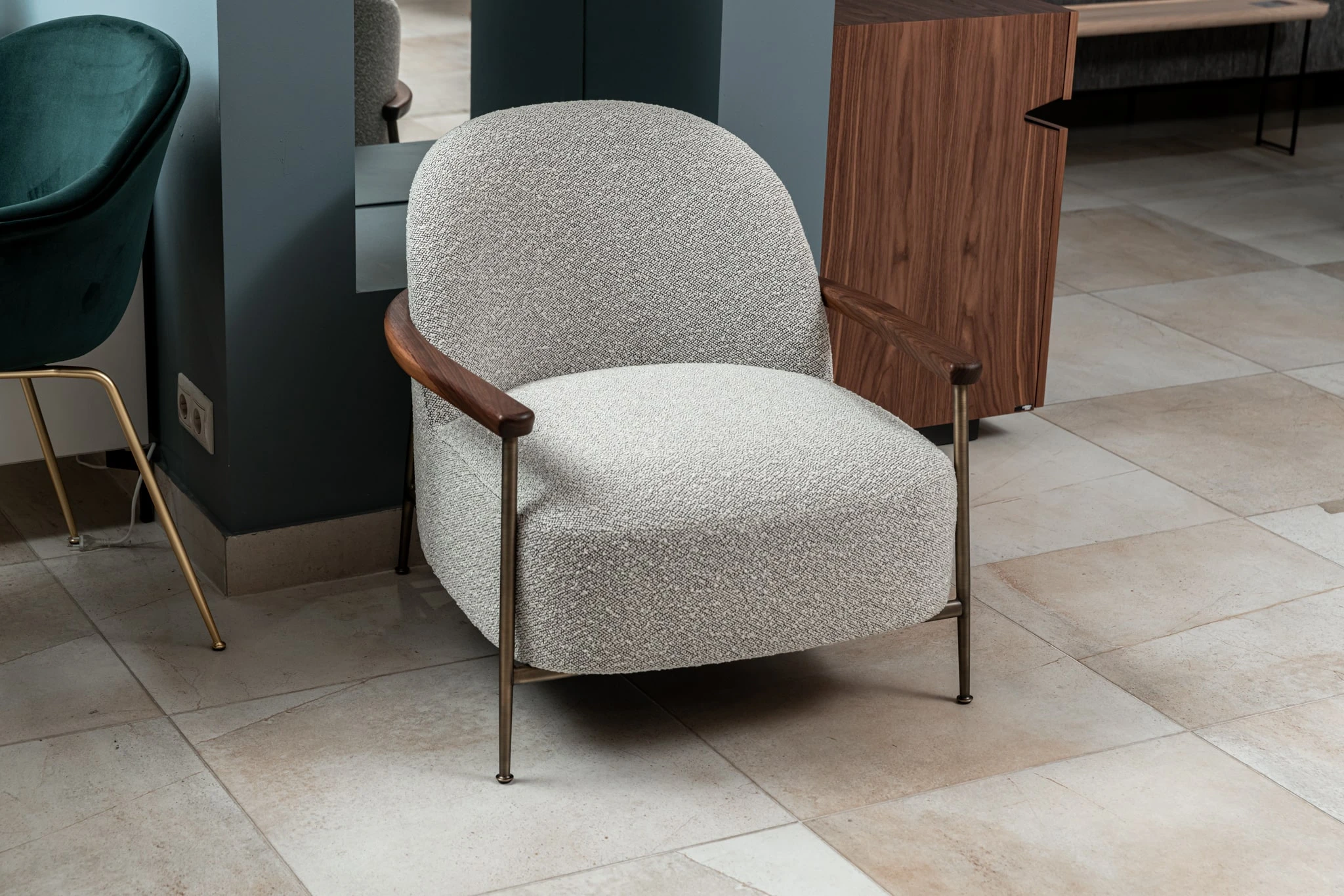 Кресло Sejour Zero, Kvadrat Sahco — Gubi, ткань, фото 6