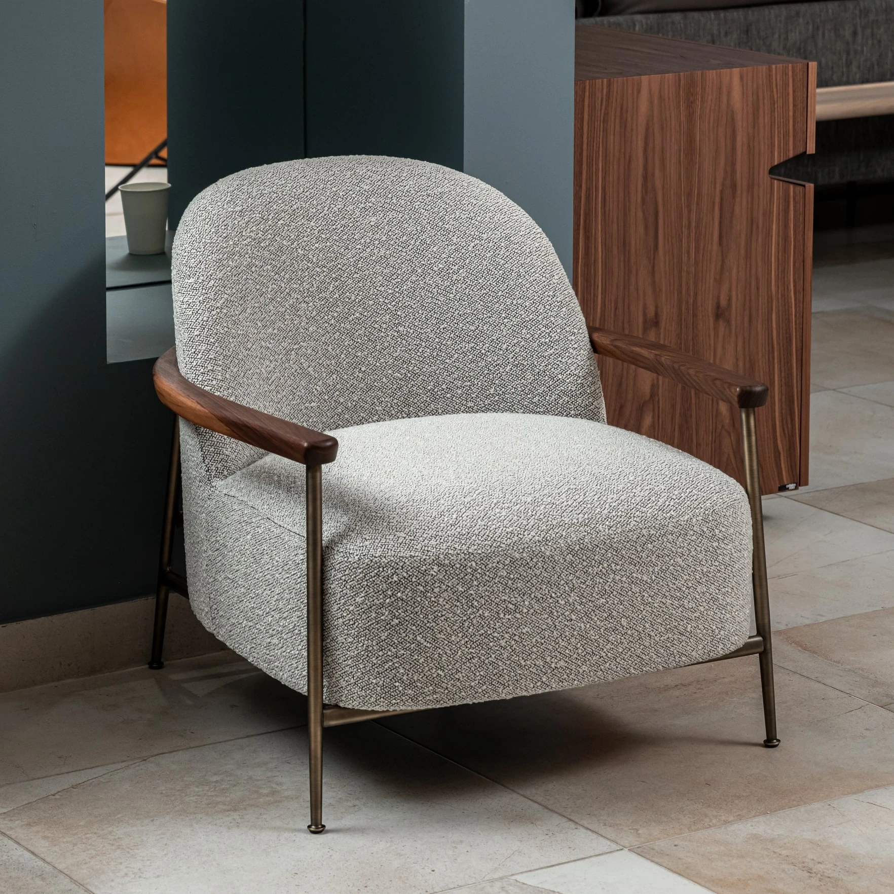 Кресло Sejour Zero, Kvadrat Sahco — Gubi, ткань