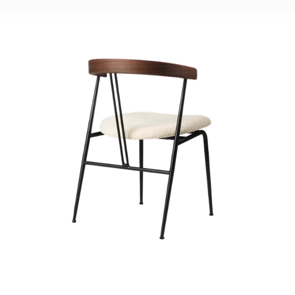 Каркас и наполнение: дерево, металл. Современный дизайн Стул Violin Dining Chair — Gubi, ткань, фото 2