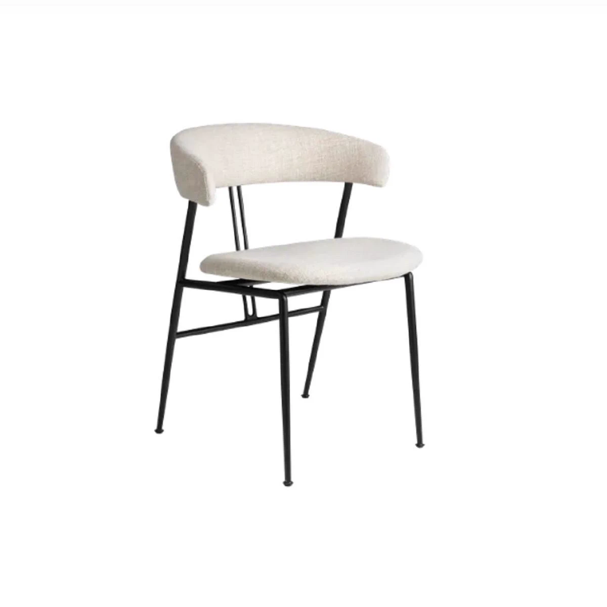 Каркас и наполнение: дерево, металл. Современный дизайн Стул Violin Dining Chair — Gubi, ткань, фото 3
