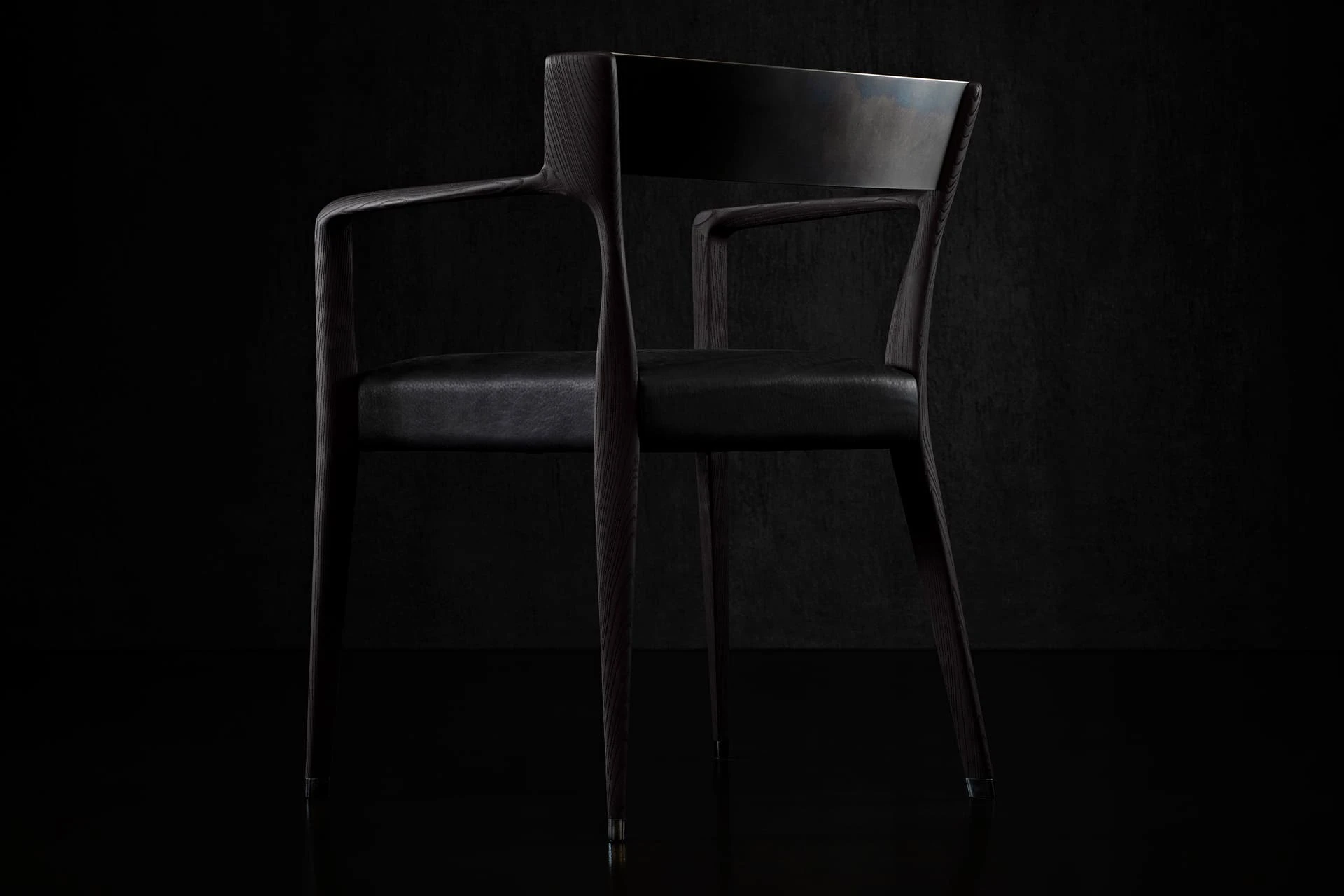 Каркас и наполнение: дерево. Современный дизайн Кресло Chair-va — Henge, кожа, фото 2