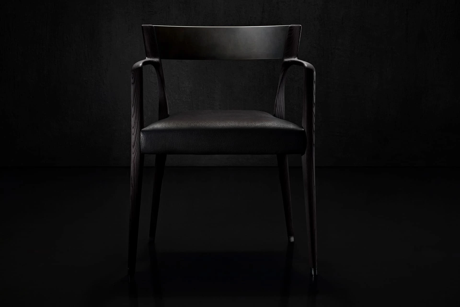 Каркас и наполнение: дерево. Современный дизайн Кресло Chair-va — Henge, кожа, фото 4