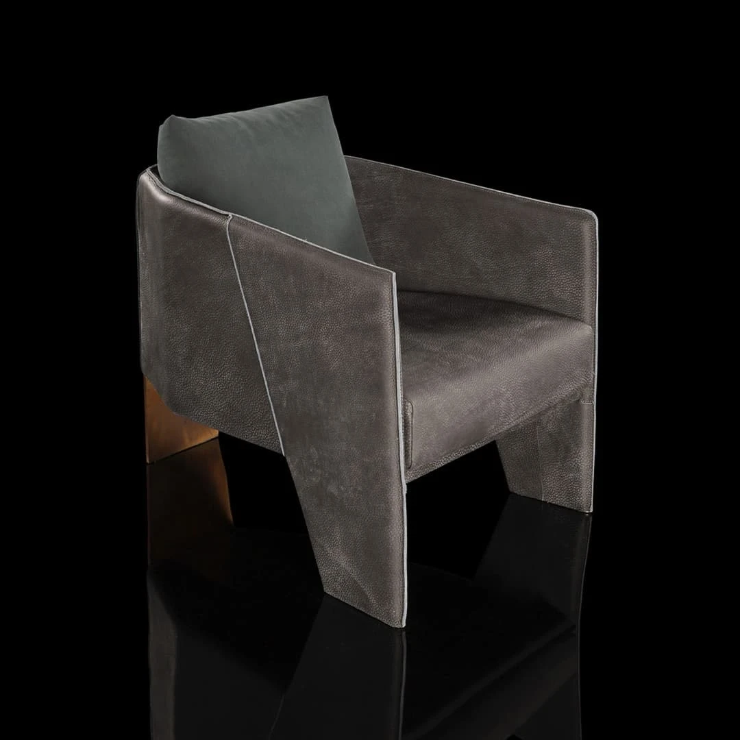 Кресло Ketch Armchair — Henge, кожа