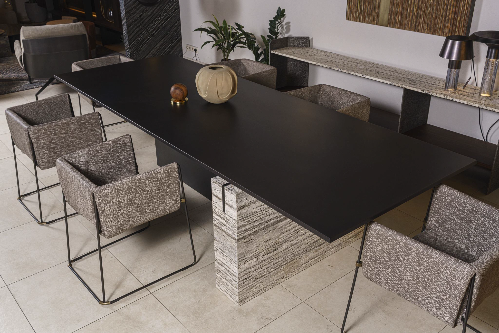 Стол Ted Black burnished — Henge, металл, фото 3