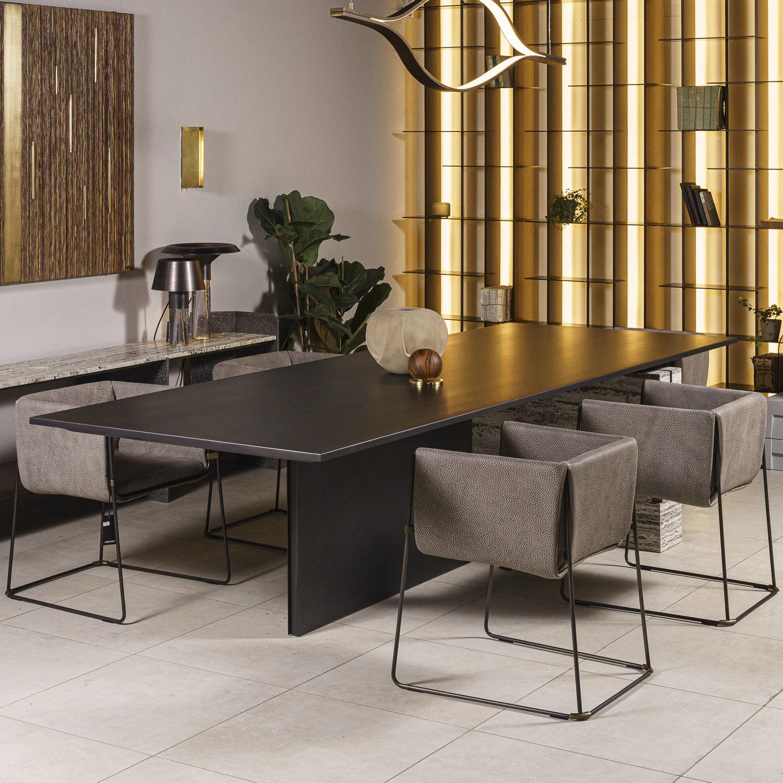 Стол Ted Black burnished — Henge, металл