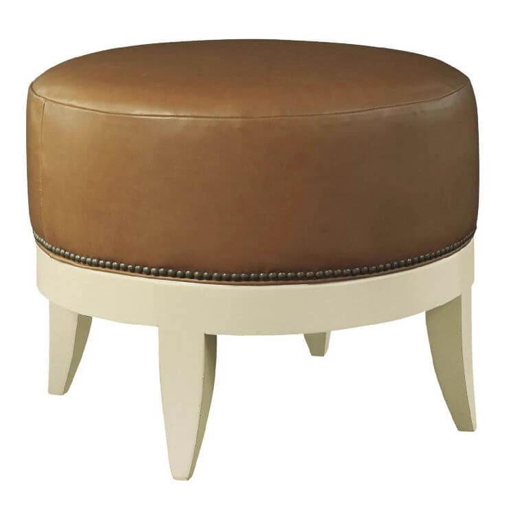 Пуф Auburn — Hickory Chair, кожа, фото 2