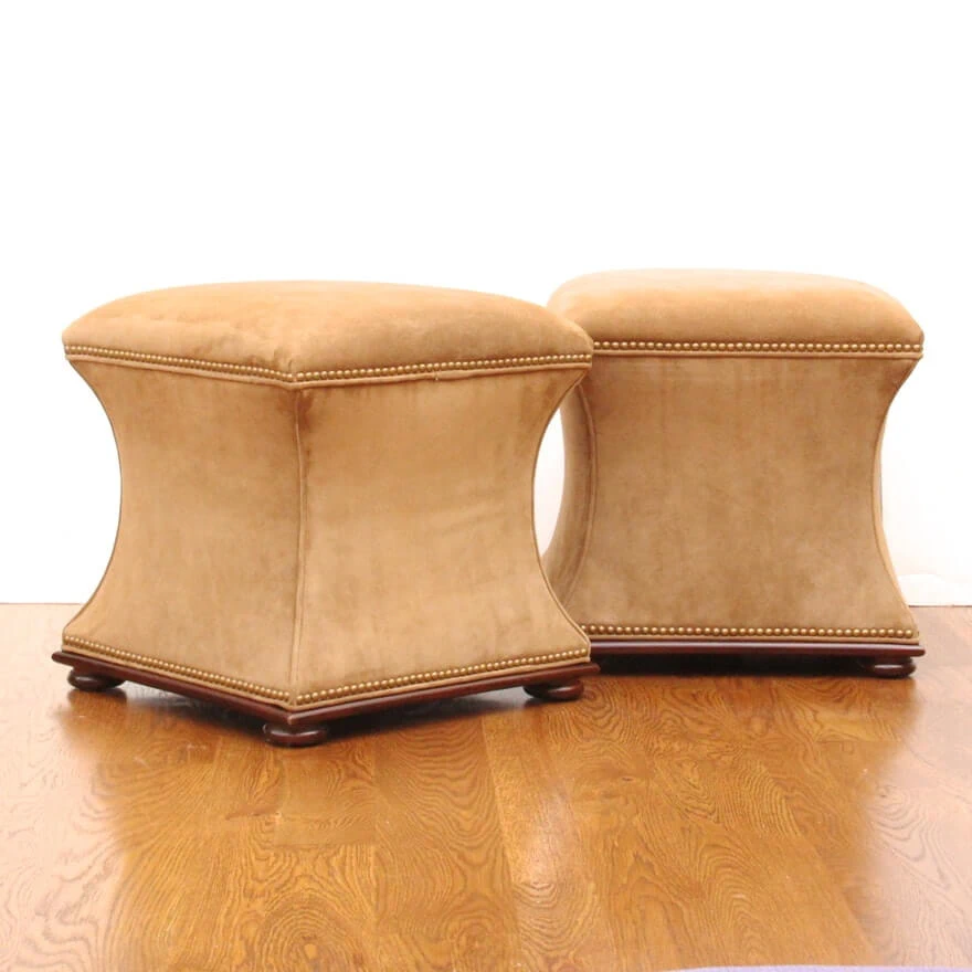 Пуф Charles Hassock — Hickory Chair, кожа, фото 3