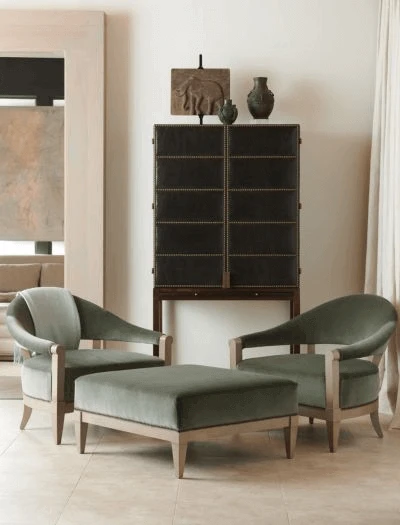 Кресло Crescent — Hickory Chair, текстиль, фото 2