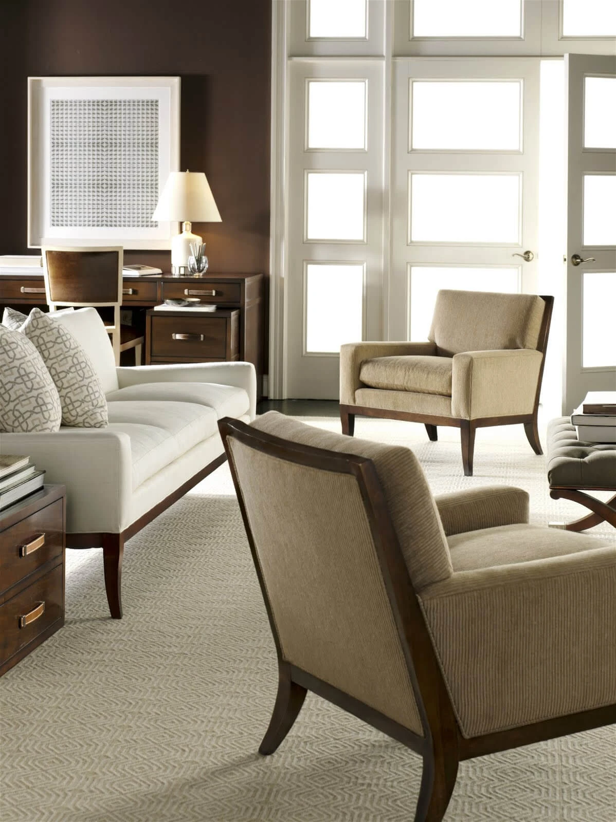 Кресло Curtis — Hickory Chair, текстиль, фото 2