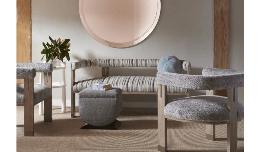 Банкетка George — Hickory Chair, текстиль, фото 2